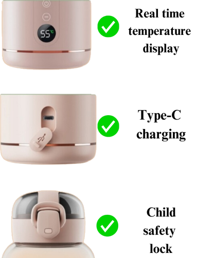 CozySip- Portable baby bottle, water and milk warmer